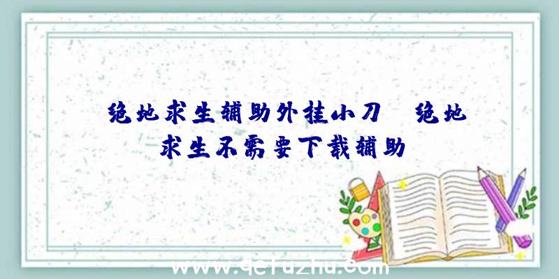 「绝地求生辅助外挂小刀」|绝地求生不需要下载辅助